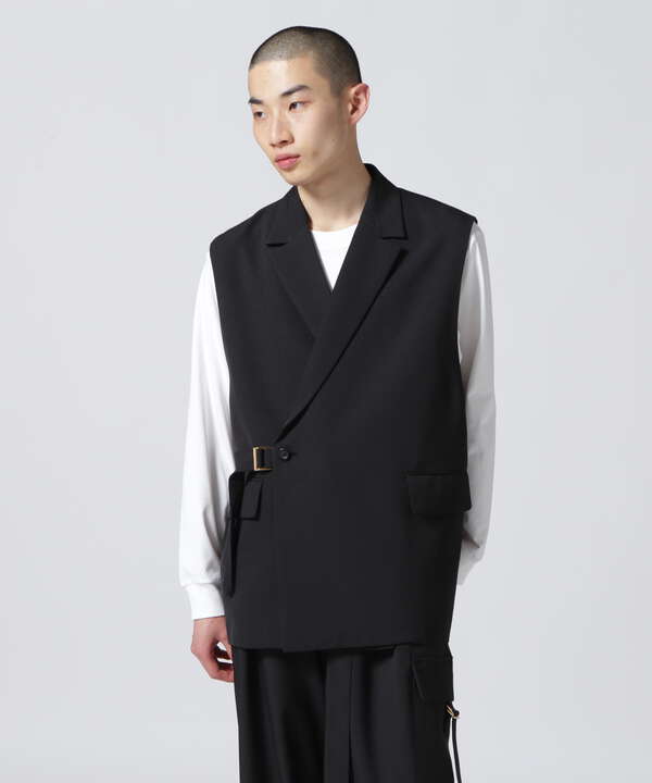 CULLNI/クルニ/Sleeveless Tie Locken Jacket/ノースリーブタイロッケンジャケット/23-SS-032