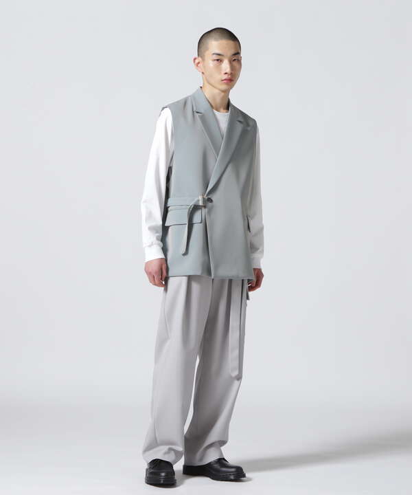 CULLNI/クルニ/Sleeveless Tie Locken Jacket/ノースリーブタイ ...