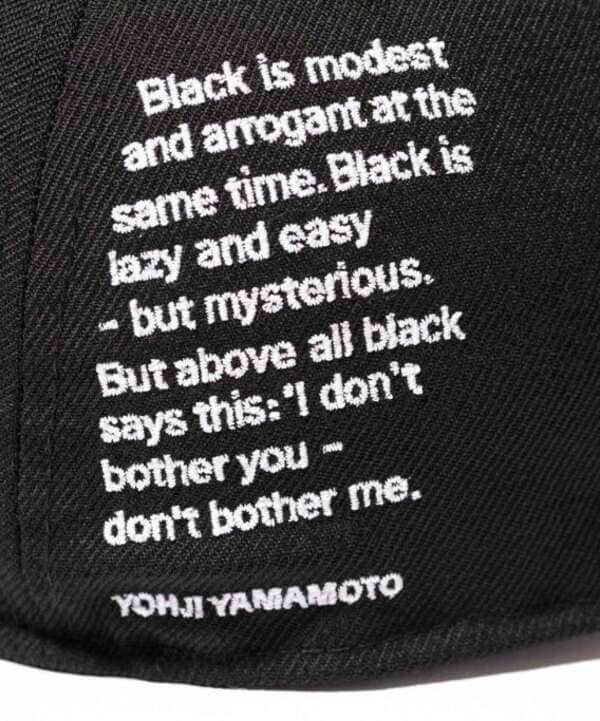 YohjiYamamoto×NewEra/ヨウジヤマモト×ニューエラ/LP 59FIFTY/キャップ シグネチャーロゴ ブラック