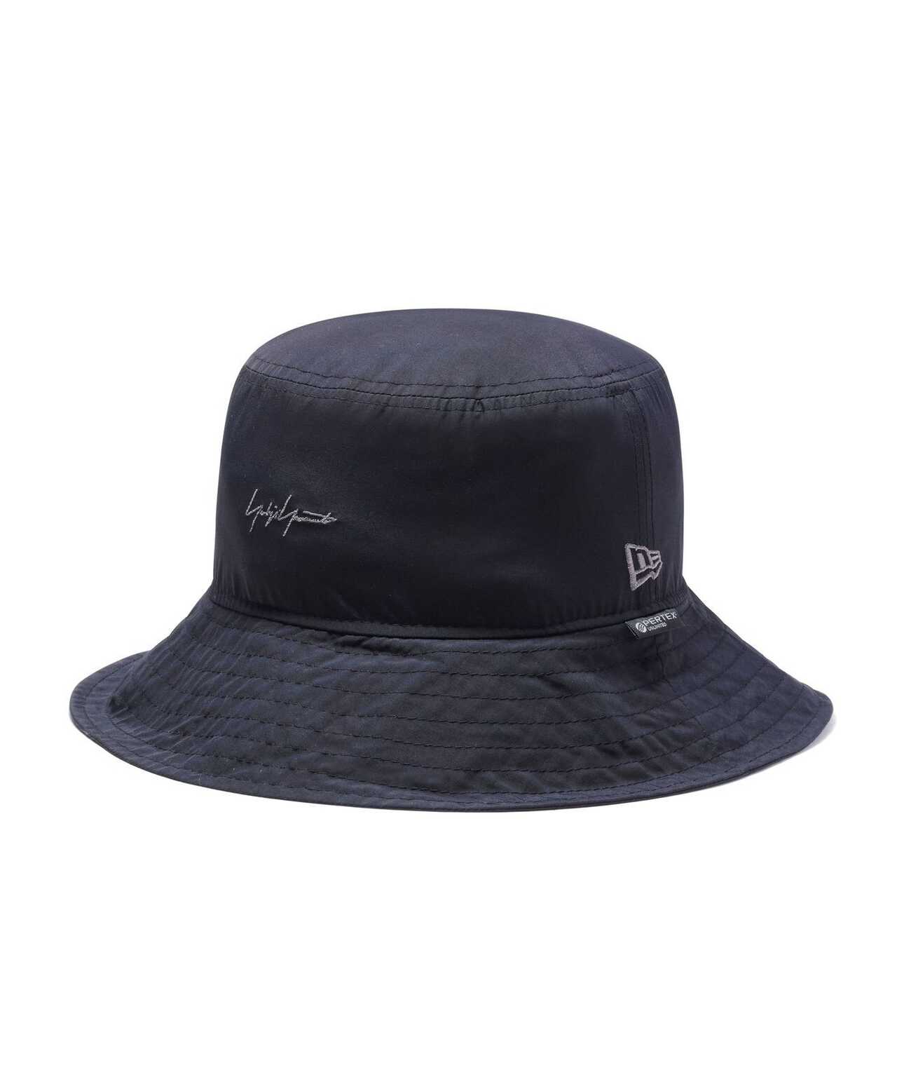 ヨウジヤマモトプールオム ×ニューエラ New Era  22AW  BUCKET01 YY LABEL HE-H83-975-1-3 シグネチャーロゴ刺繍バケットハット メンズ