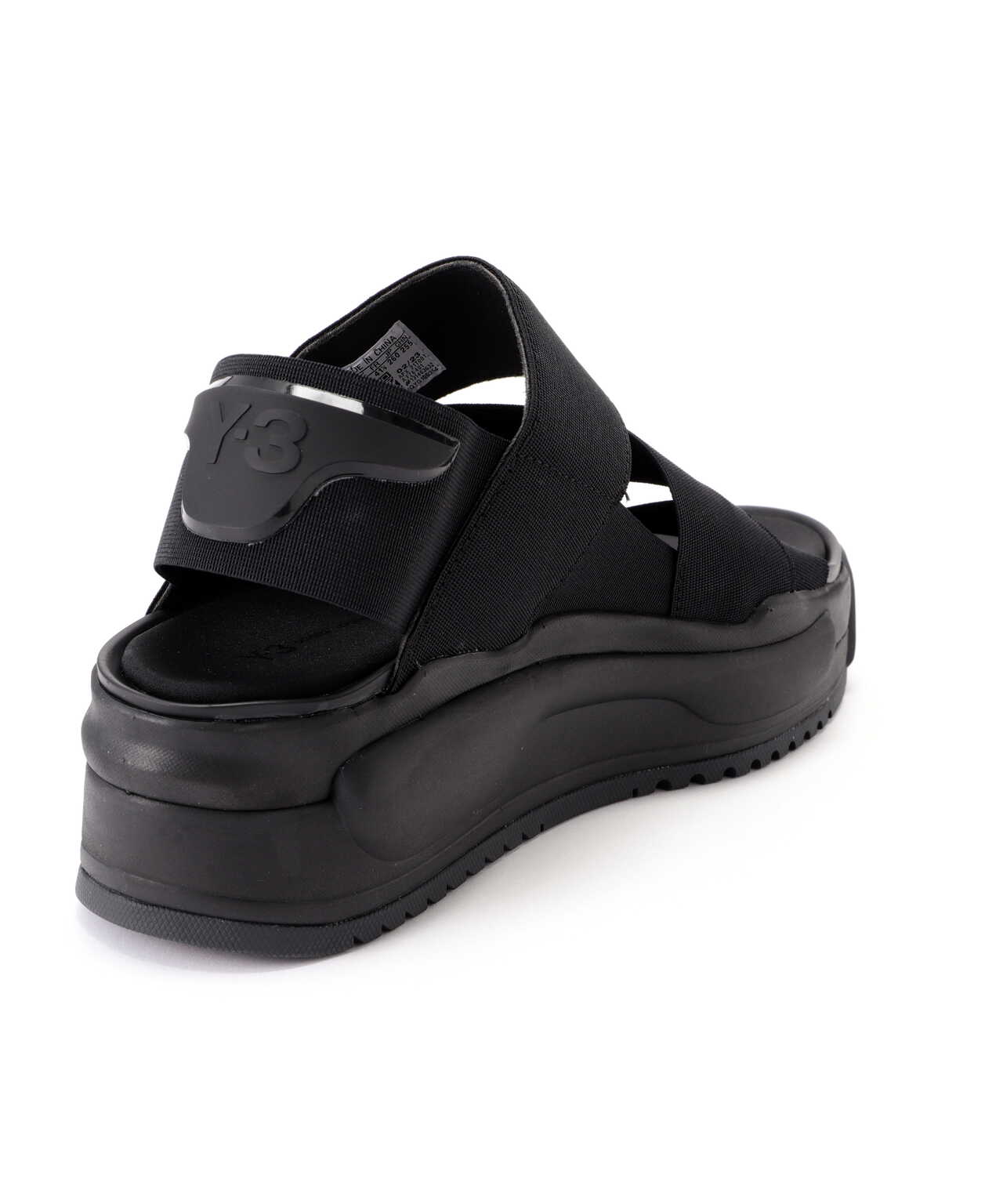 Y-3 ワイスリー RIVALRY SANDAL ライバルリーサンダル ブラック US8.5/26.5cm FZ6401