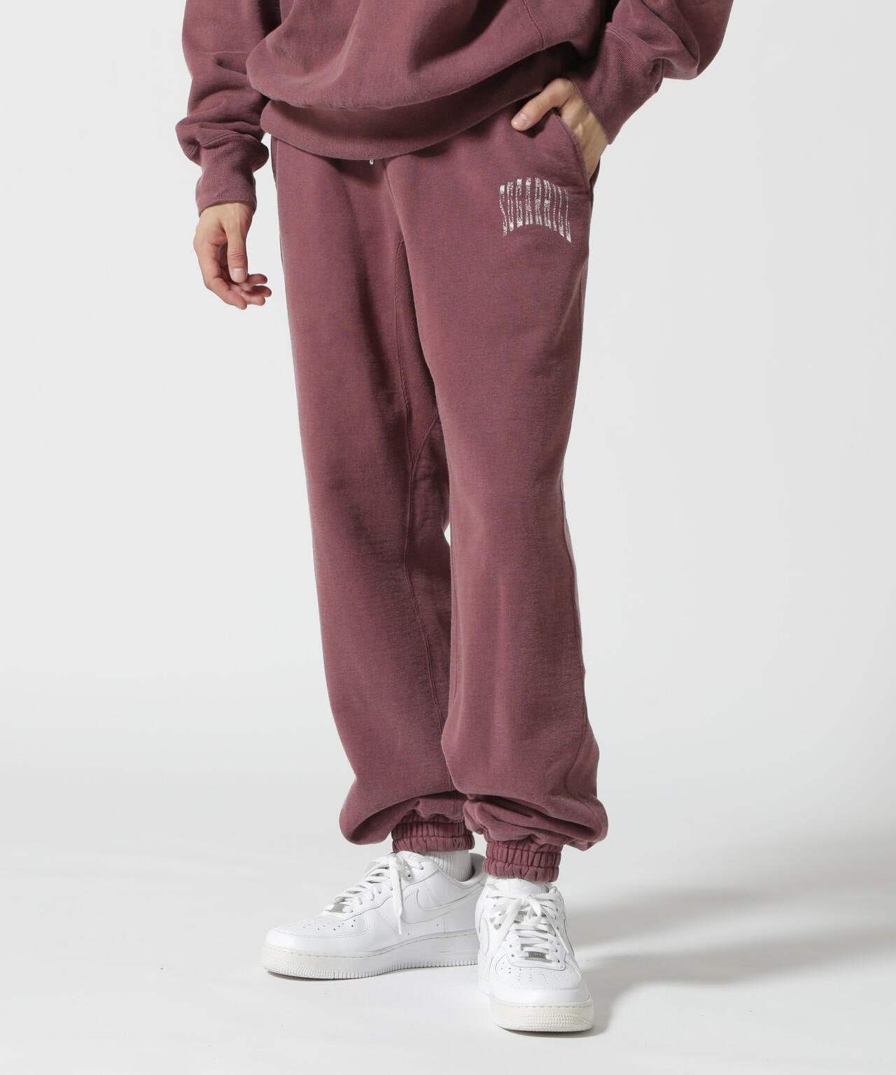 SUGARHILL/シュガーヒル/COLLEGE PRINTED SWEAT TROUSERS/カレッジ