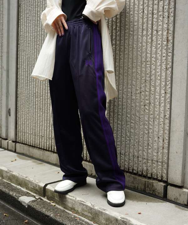 NEEDLES トラックパンツ Track Pant Poly Smoothネイビー