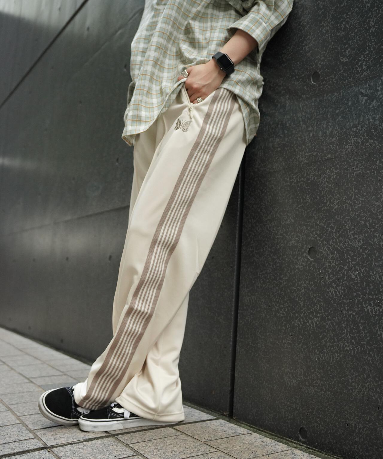 Needles トラックパンツ TRACK PANTS ホワイト ベージュ-eastgate.mk