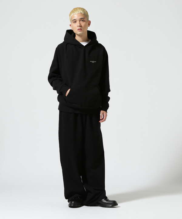 WHITELAND/ホワイトランド/REFLECTOR LOGO WIDE SWEAT PANTS/リフレクターロゴワイドスウェットパンツ