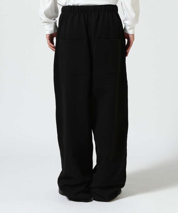 WHITELAND/ホワイトランド/REFLECTOR LOGO WIDE SWEAT PANTS/リフレクターロゴワイドスウェットパンツ