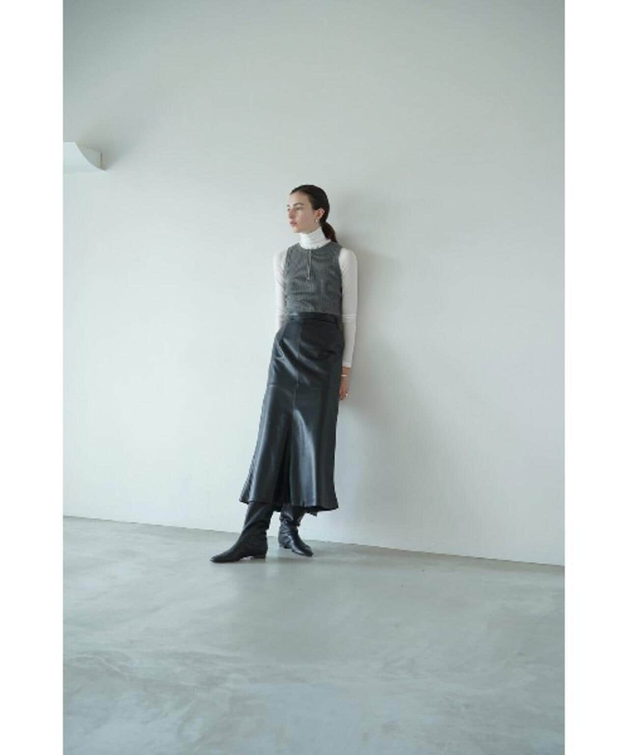 CLANE/クラネ/VEGAN LEATHER LONG SKIRT | LHP ( エルエイチピー