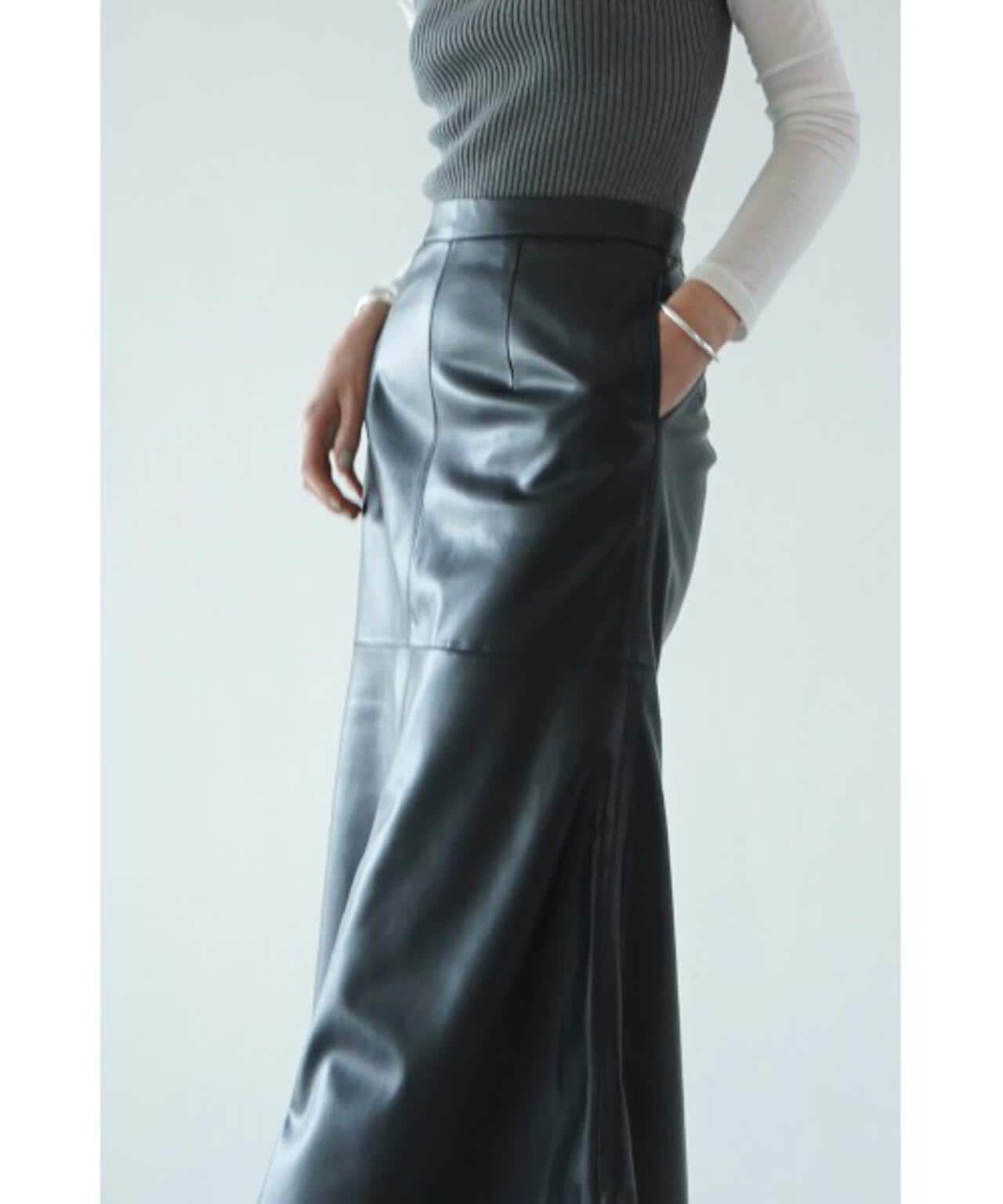 CLANE/クラネ/VEGAN LEATHER LONG SKIRT | LHP ( エルエイチピー