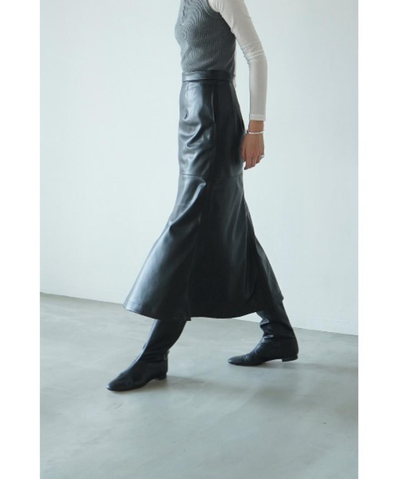 CLANE/クラネ/VEGAN LEATHER LONG SKIRT | LHP ( エルエイチピー