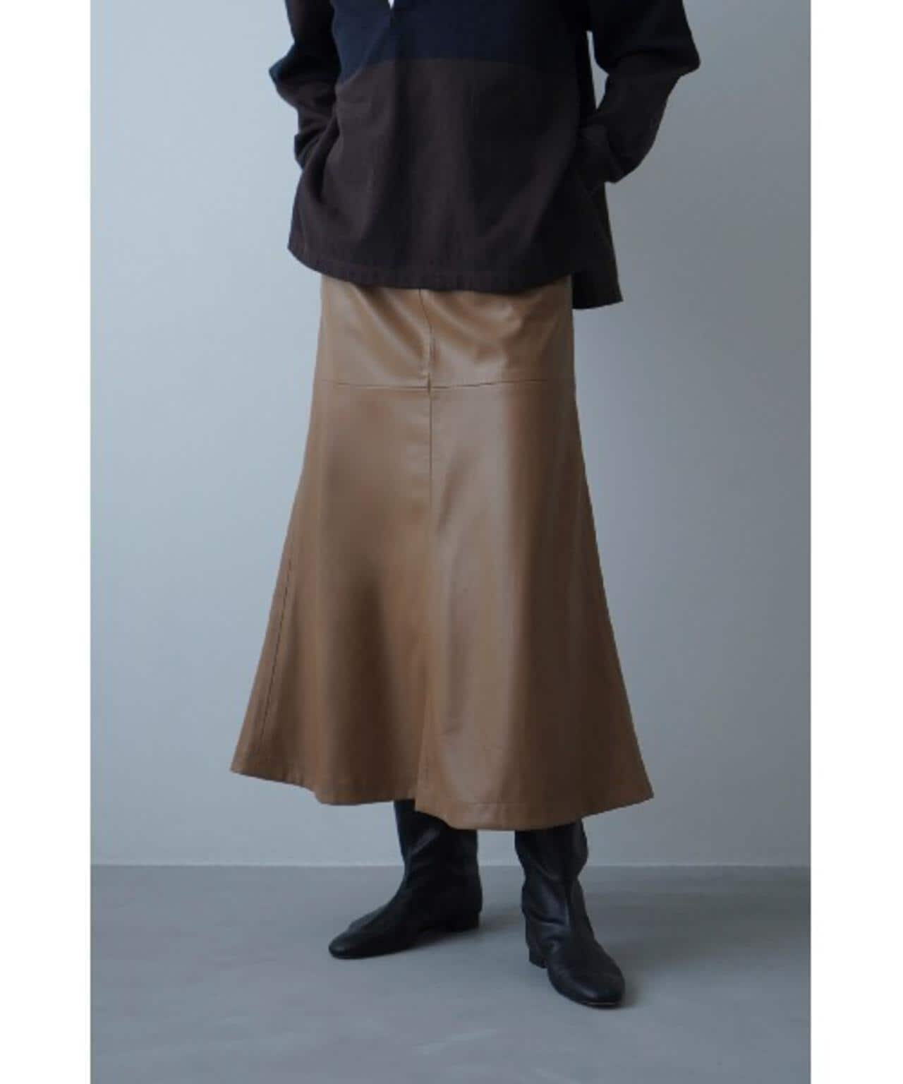 CLANE/クラネ/VEGAN LEATHER LONG SKIRT | LHP ( エルエイチピー