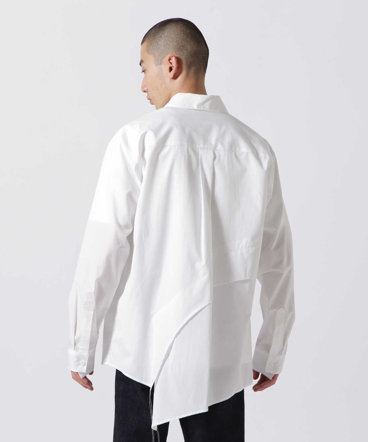 sulvam/サルバム/BODY OVERLAP STAND COLLAR SHIRT | LHP