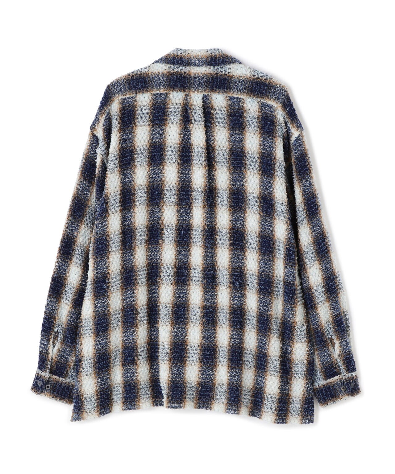 SUGARHILL/シュガーヒル/INDIGO COTTON OMBRE PLAID PUNCHING BLOUSE