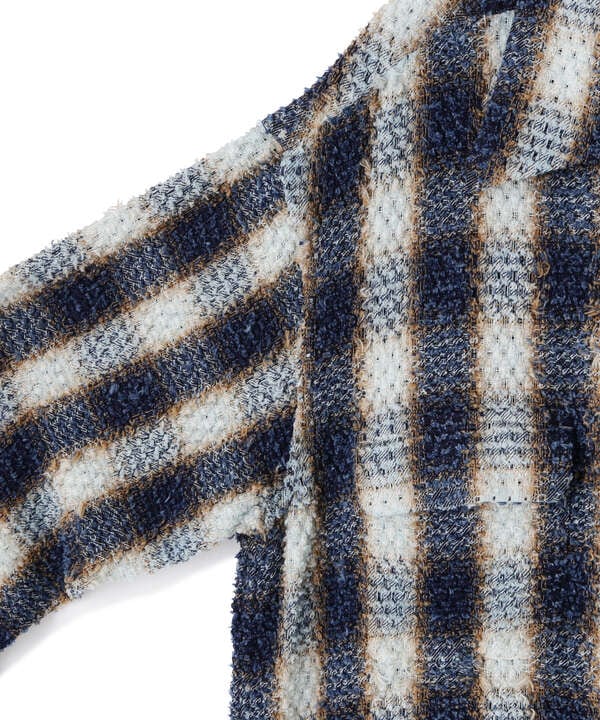 SUGARHILL/シュガーヒル/INDIGO COTTON OMBRE PLAID PUNCHING BLOUSE/コットンオンブレシャツ