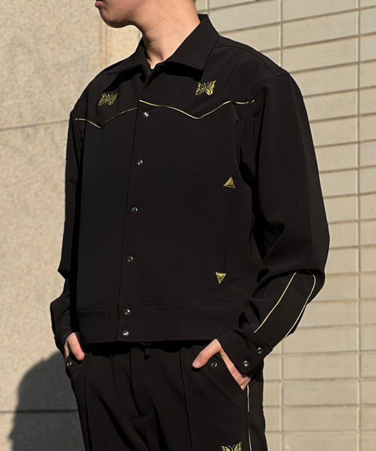 NEEDLES/ニードルス/Piping Cowboy Jacket-Pe/Pu Double Cloth ...