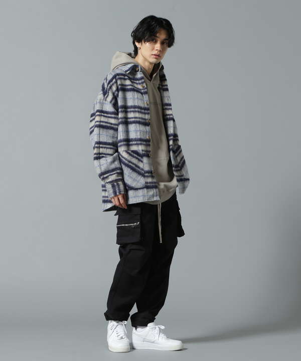 【WEB&DEPOT限定】Dankeschon/SHAGGY SHIRTS/シャギーチェックシャツ