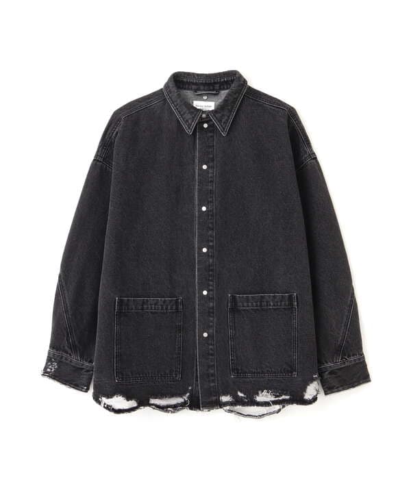 DankeSchon/ダンケシェーン/PREMIUM DENIM OVERSIZE DAMEGE SHIRTS