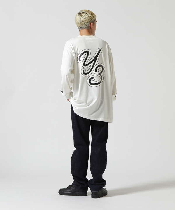 Y-3/ワイスリー/GFX LS TEE/ロゴロングスリーブTシャツ