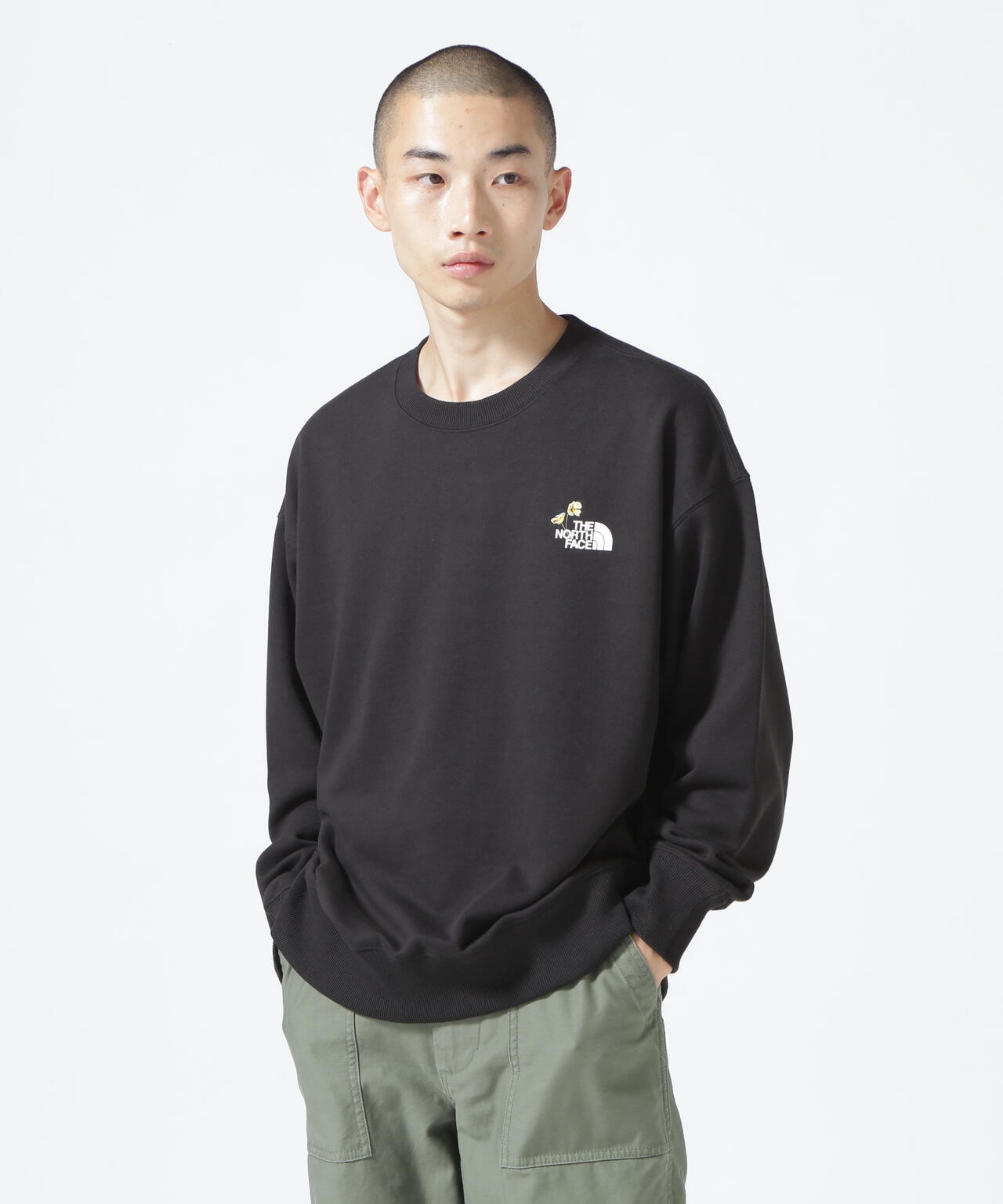 THE NORTH FACE/ザ・ノースフェイス/Flower Logo Crew/フラワーロゴ ...