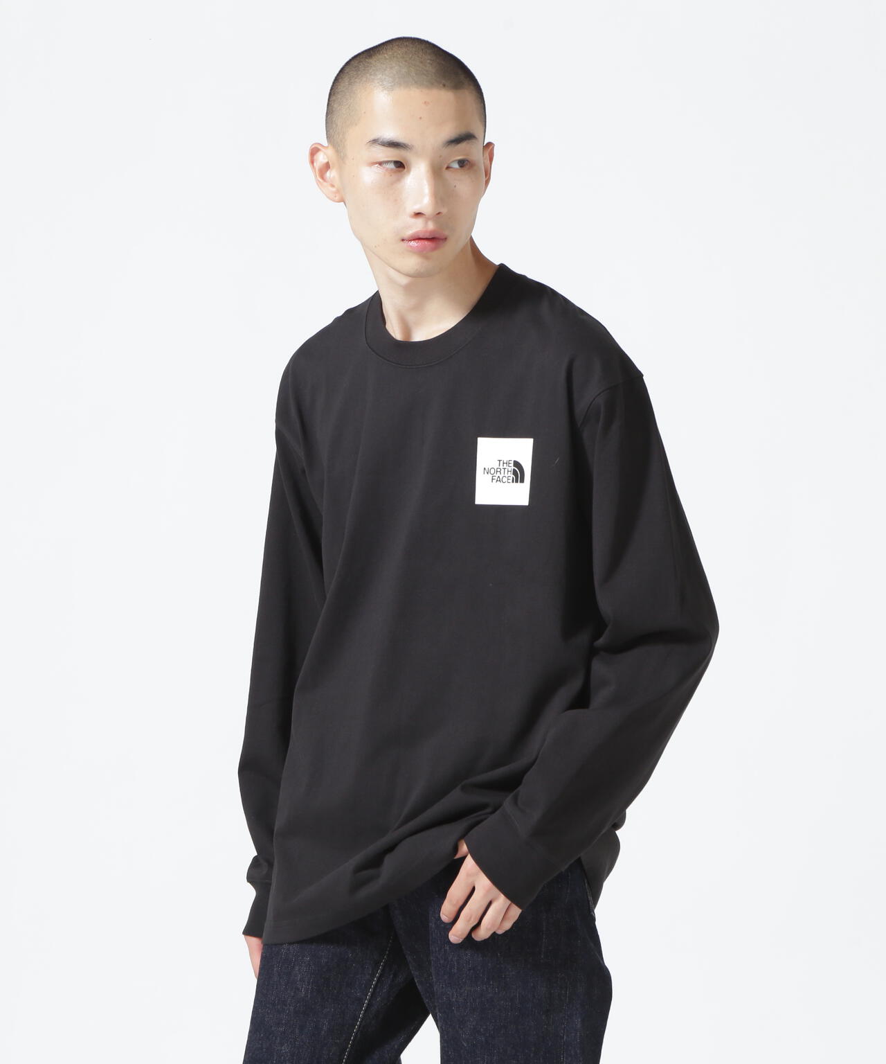 THE NORTH FACE/ザ・ノースフェイス/L/S Square Logo Tee/スクエア