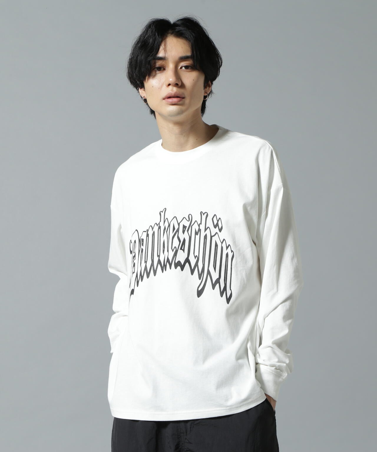 WEB&DEPOT限定】DankeSchon/ダンケシェーン/DS LST/ロゴロングスリーブ