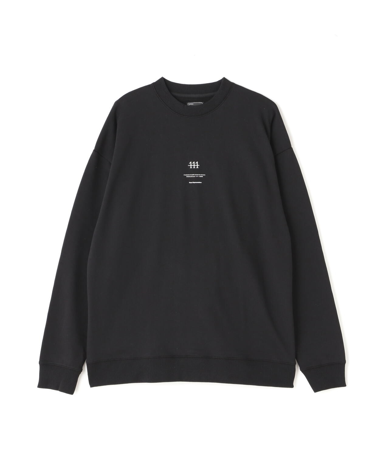 【WEB&DEPOT限定】/A4A/エーフォーエー/PAINT SWEAT CREWNECK/ペイントスウェットクルーネック ブラック M