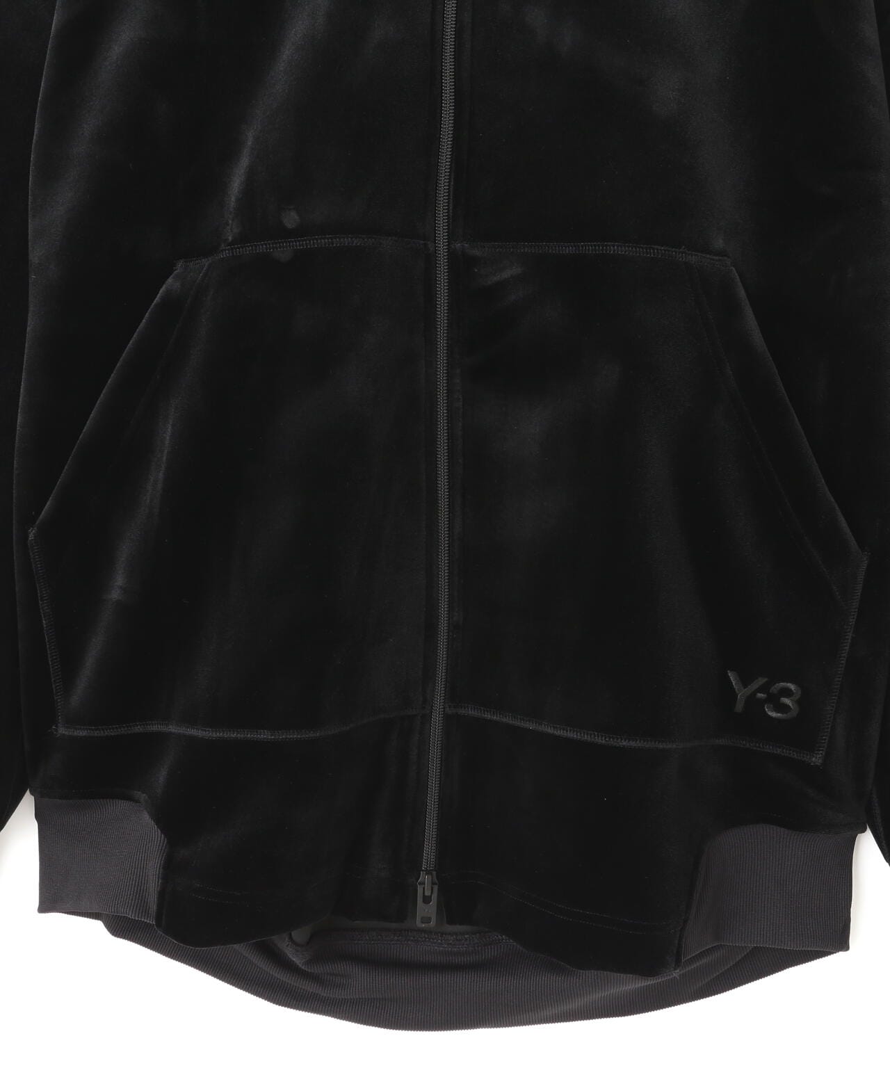 Y-3/ワイスリー/VELVET FRONT ZIP HOODIE/ベルベットフロントジップ 