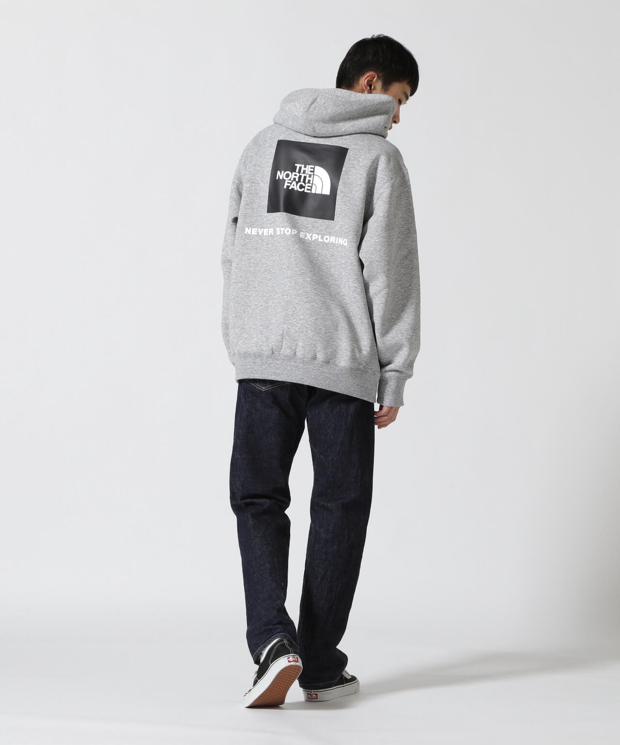 THE NORTH FACE SQUARE LOGO HOODIE ブラック　Sメンズ