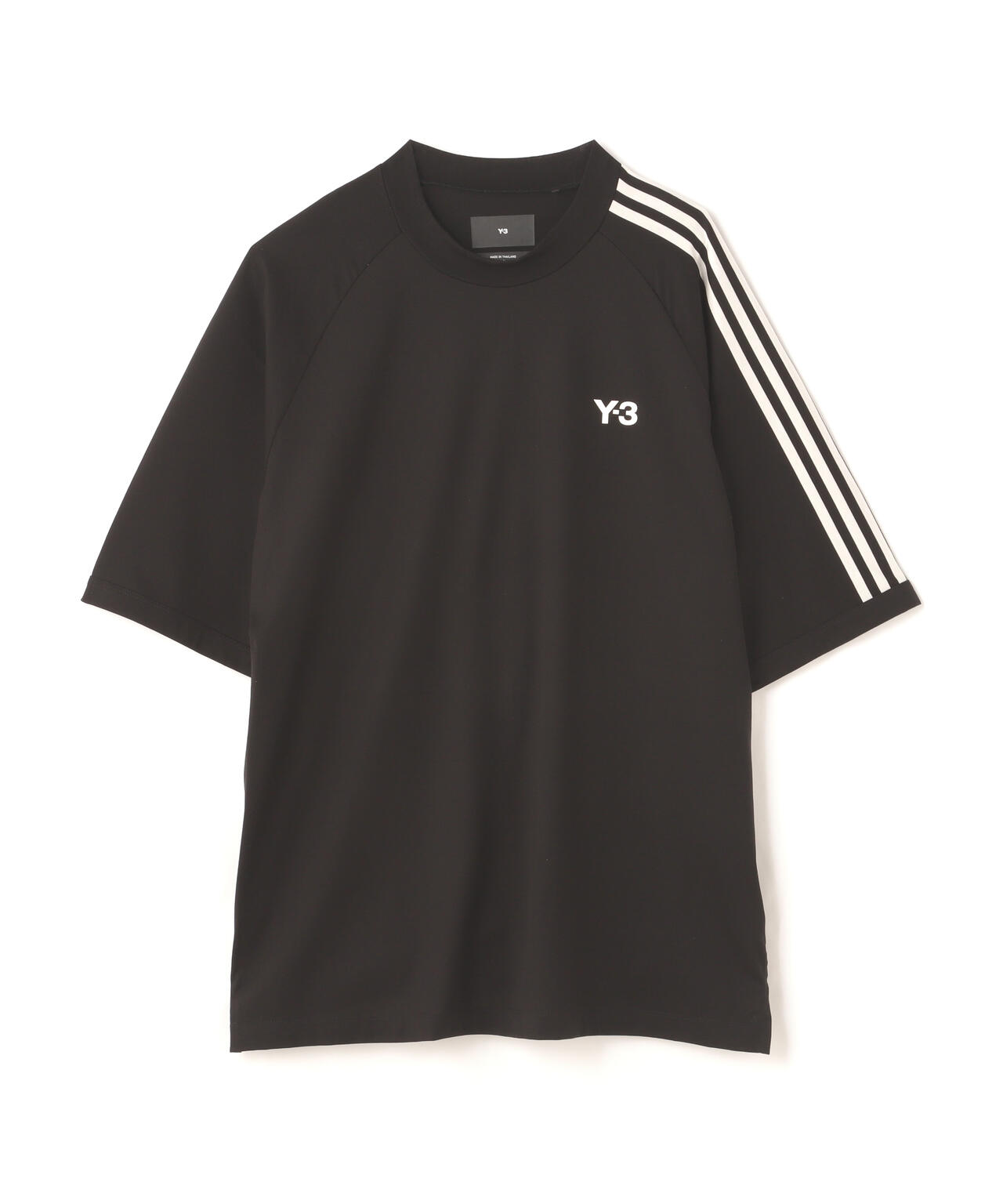 ワイスリーY-3 ストライプ3ライン 半袖Tシャツ-