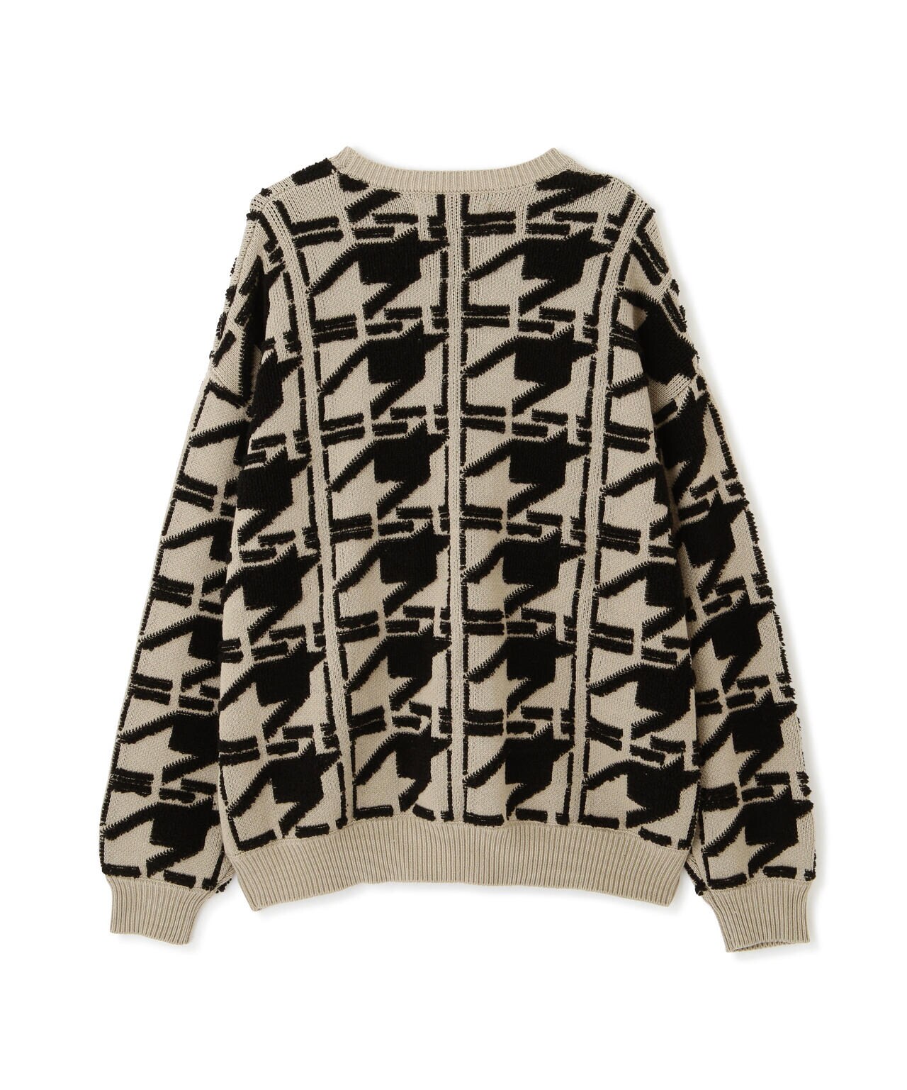 DankeSchon/ダンケシェーン/PREMIUM COTTON CHIDORI CREWNECK KNIT/千鳥クルーネックニット