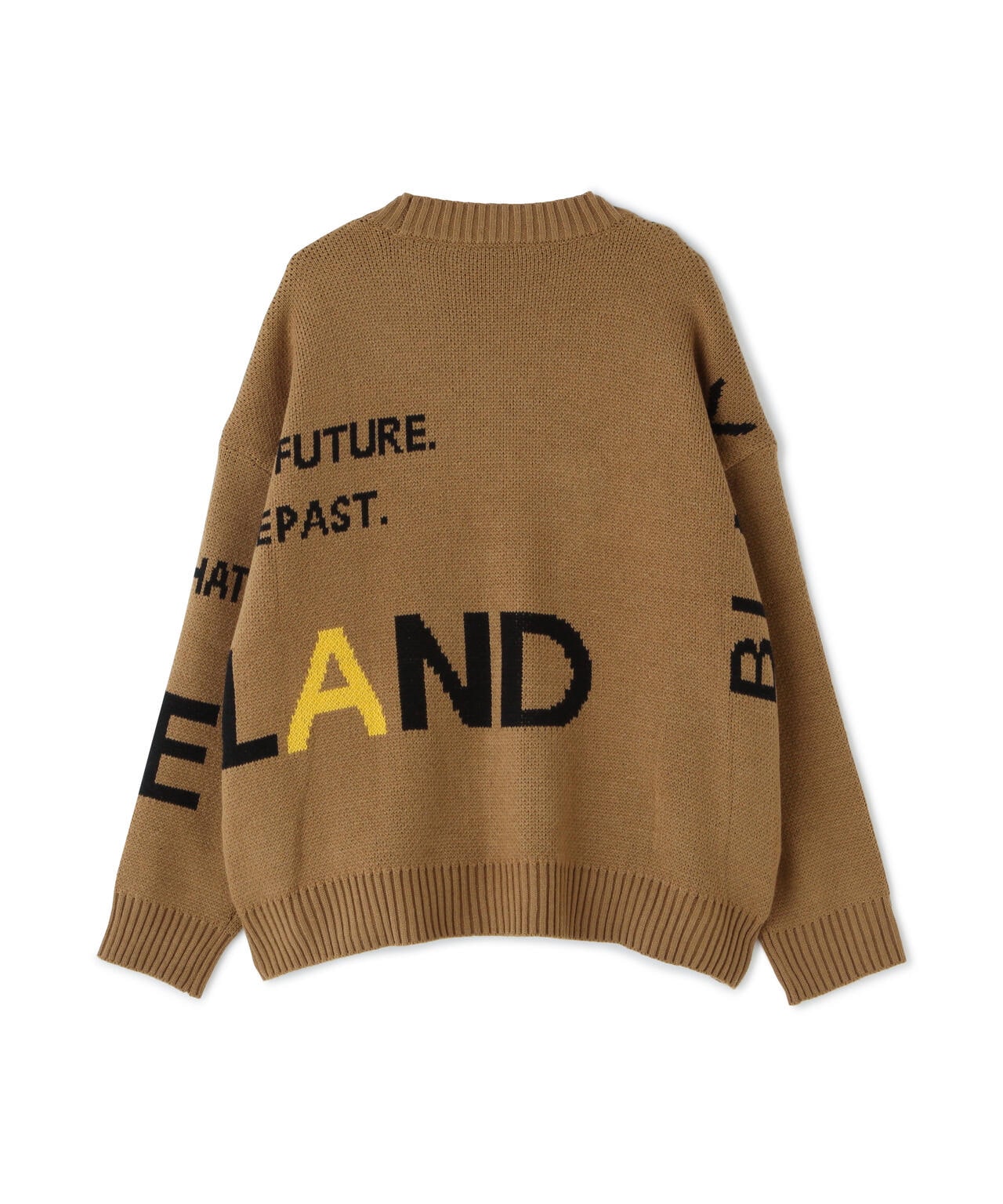 【WEB&DEPOT限定】WHITELAND/ホワイトランド/LOGO CARDIGAN