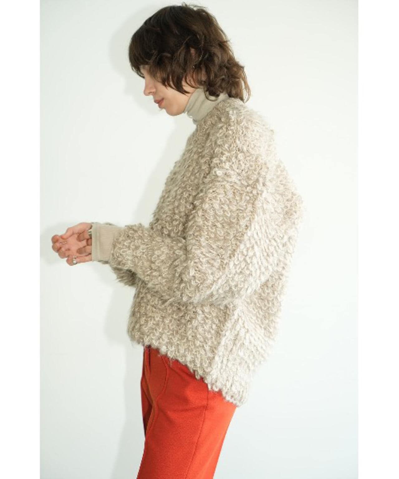 MIX LOOP MOHAIR KNIT TOPS CLANE新品未使用タグ付き