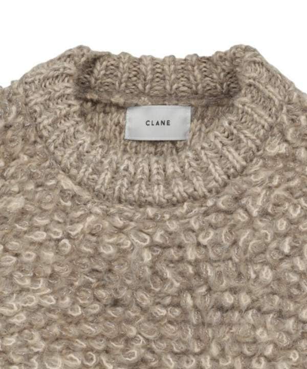 CLANE/クラネ/MIX LOOP MOHAIR KNIT TOPS