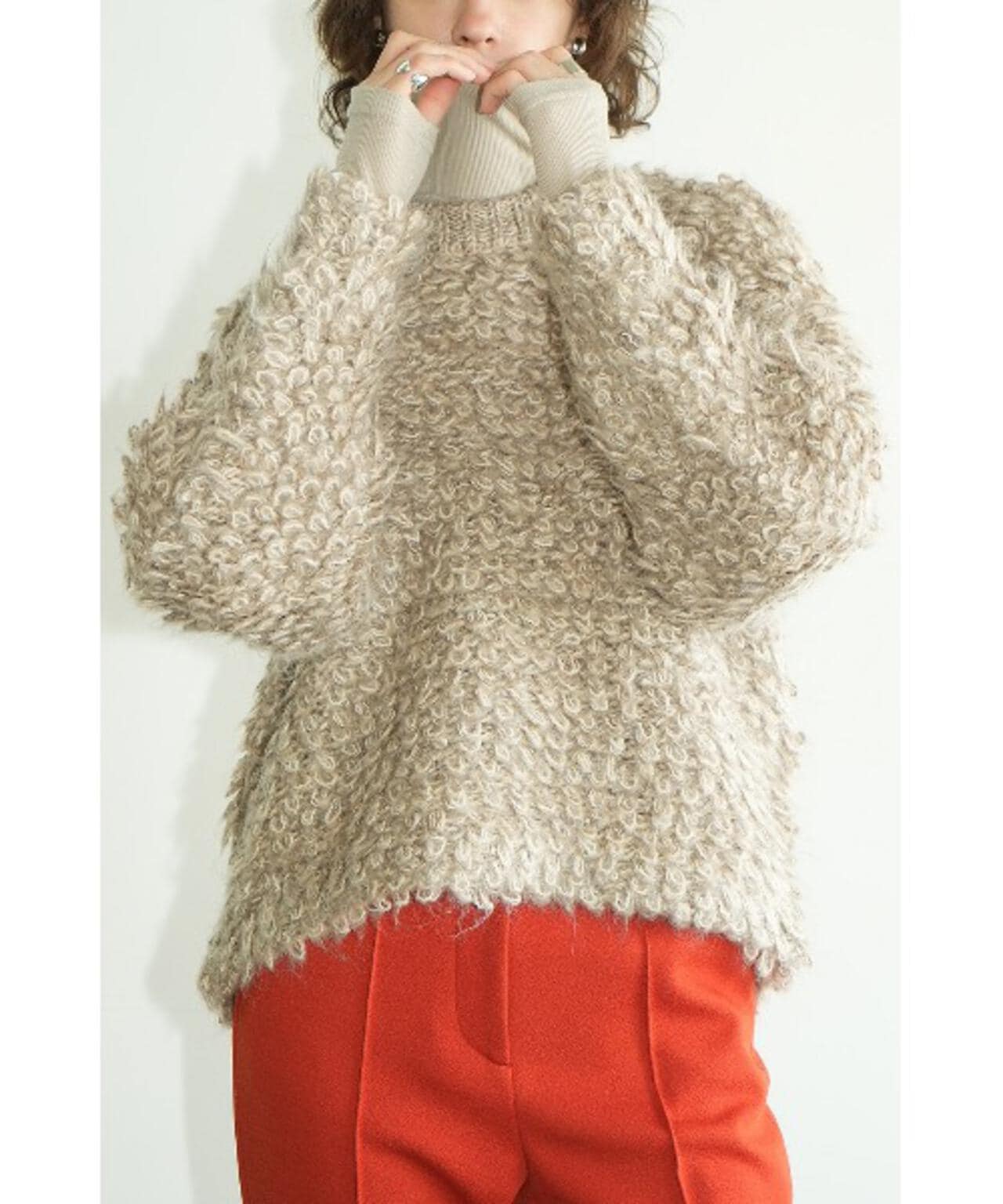 CLANE/クラネ/MIX LOOP MOHAIR KNIT TOPS | LHP