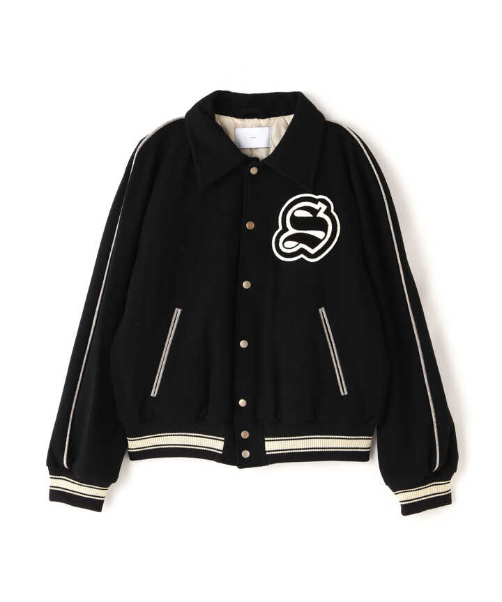 ジャケット・アウター 適度な落ち感のワイドシルエットSUGARHILL/シュガーヒル/MELTON STAIUM JACKET/メルトンスタジアムジャケット