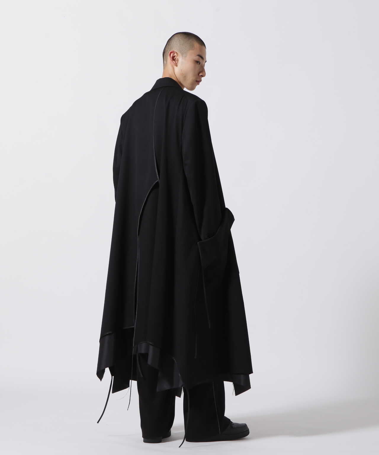 sulvam/サルバム/GABARDINE PIPING LONG COAT/ギャバジンパイピング 