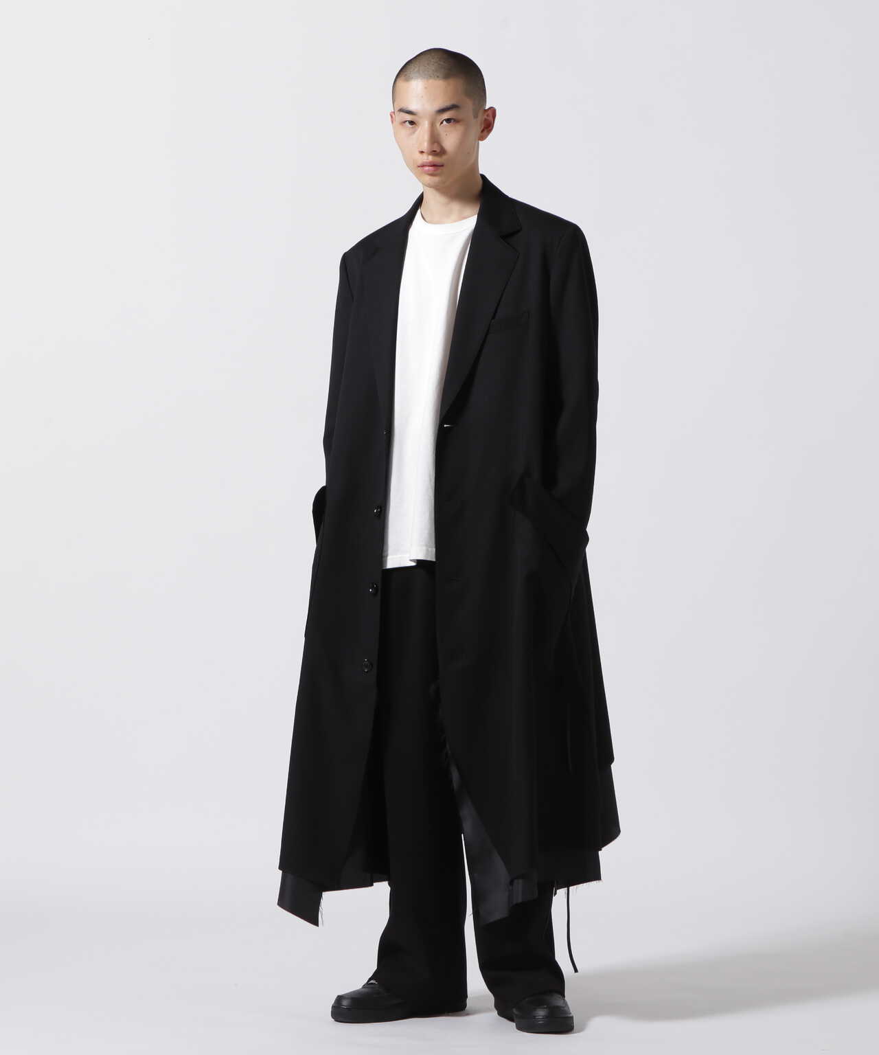 sulvam/サルバム/GABARDINE PIPING LONG COAT/ギャバジンパイピング 