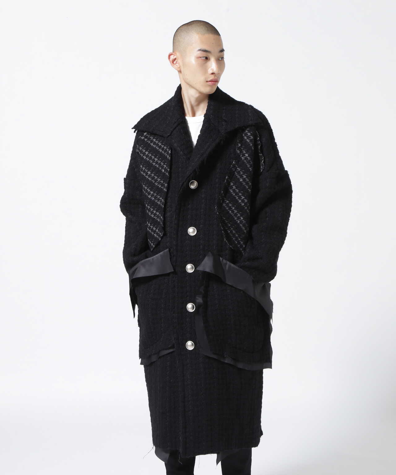 sulvam 22aw hounds tooth coat