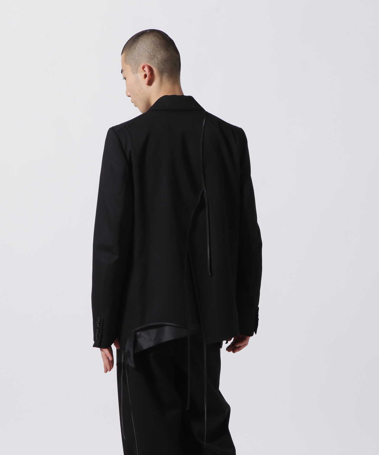 sulvam/サルバム/2 BOTTON GABARDINE PIPING JACKET/2ボタンギャバジン 