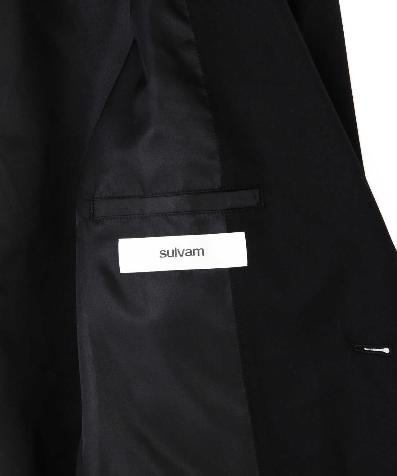 sulvam/サルバム/2 BOTTON GABARDINE PIPING JACKET/2ボタンギャバジン 