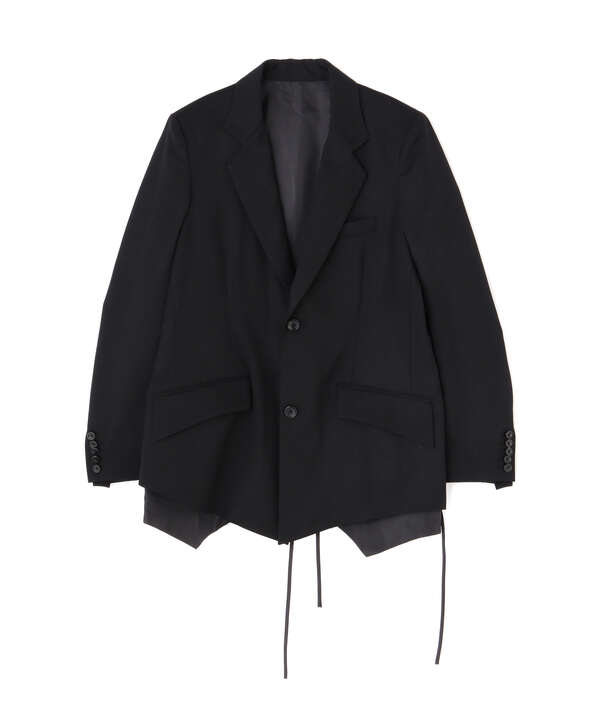 sulvam/サルバム/2 BOTTON GABARDINE PIPING JACKET/2ボタンギャバジンパイピングジャケット