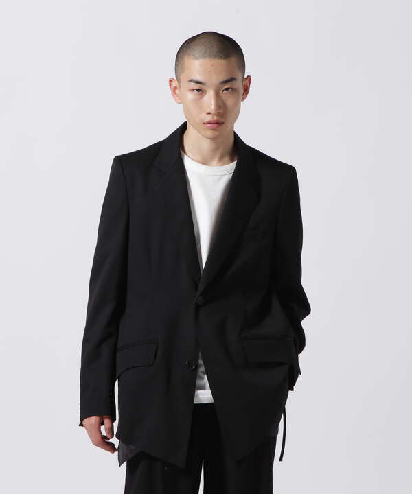 sulvam/サルバム/2 BOTTON GABARDINE PIPING JACKET/2ボタンギャバジン