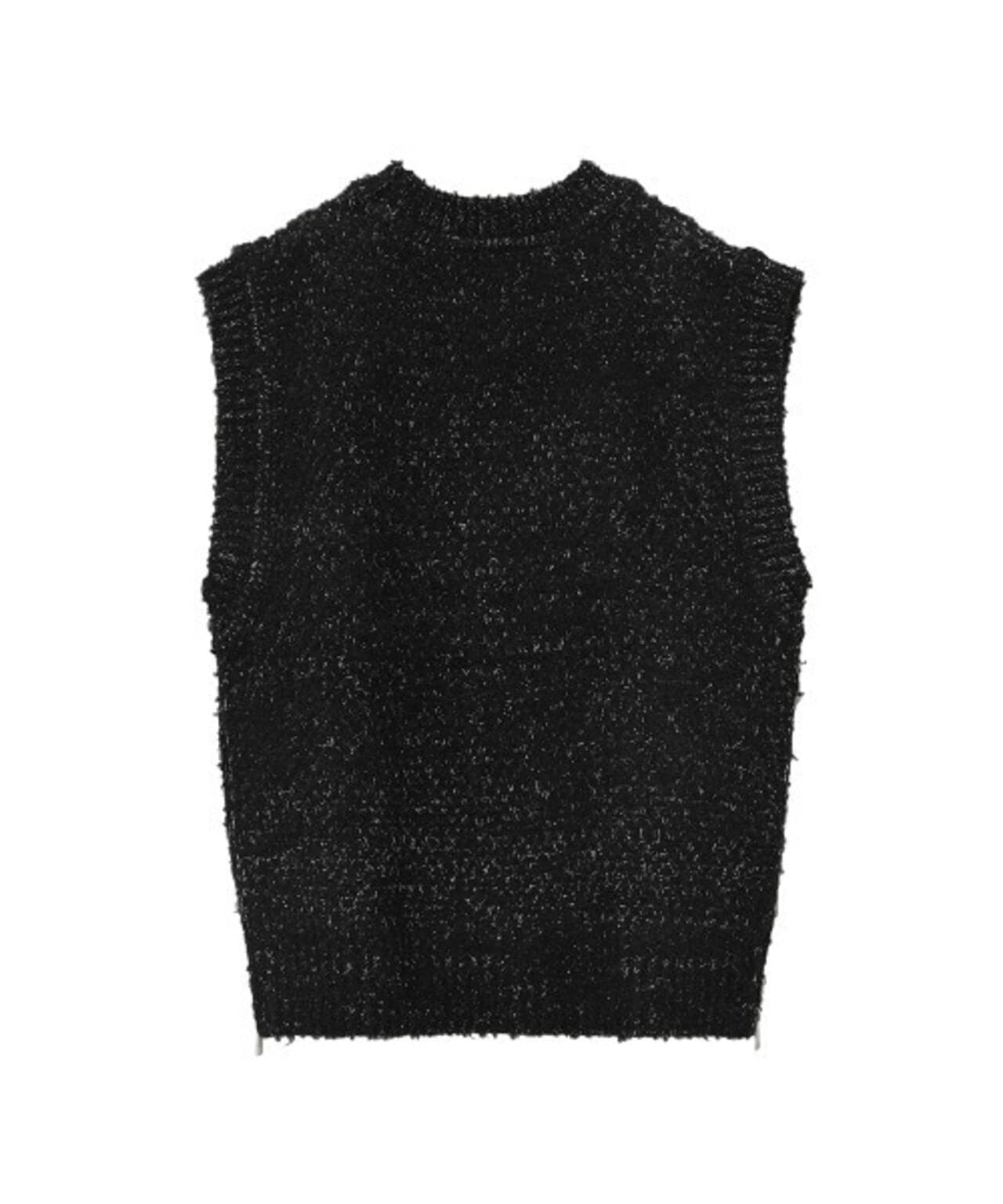 CLANE/クラネ/SIDE ZIP TWEED KNIT VEST | LHP ( エルエイチピー