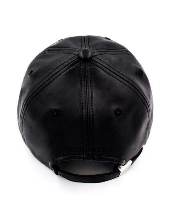 VERUTUM/ヴェルタム/Trident Cap Black Leather