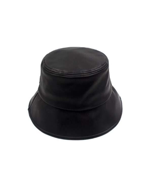 VERUTUM/ヴェルタム/HAT All Black Leather Bucket