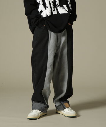 DankeSchon/ダンケシェーン/PREMIUM reDENIM SHIFT 2CM PANTS/dリメイクデニムパンツ