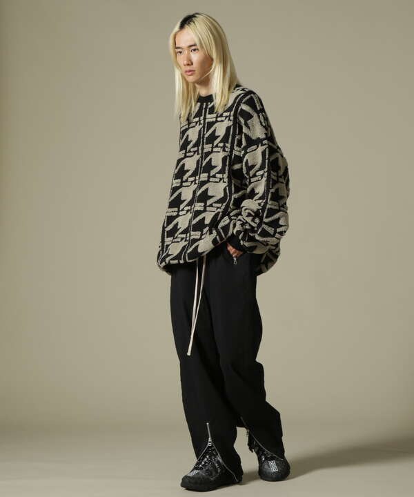 DankeSchon/ダンケシェーン/TC BLK FRONTZIP PANTS/TCブラックフロントジップパンツ