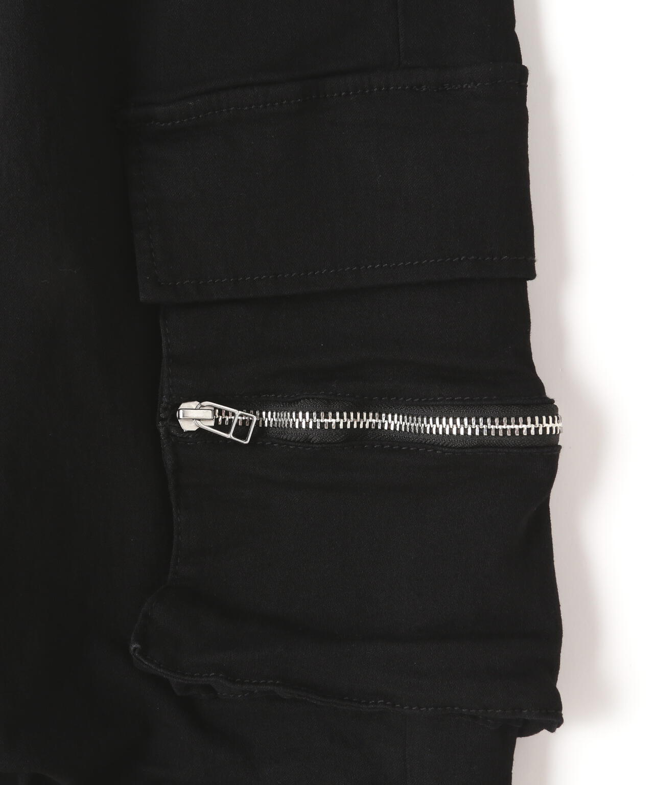 DankeSchon/ダンケシェーン/PREMIUM TC BLACK ZIP POCKET PANTS/ポケットパンツ