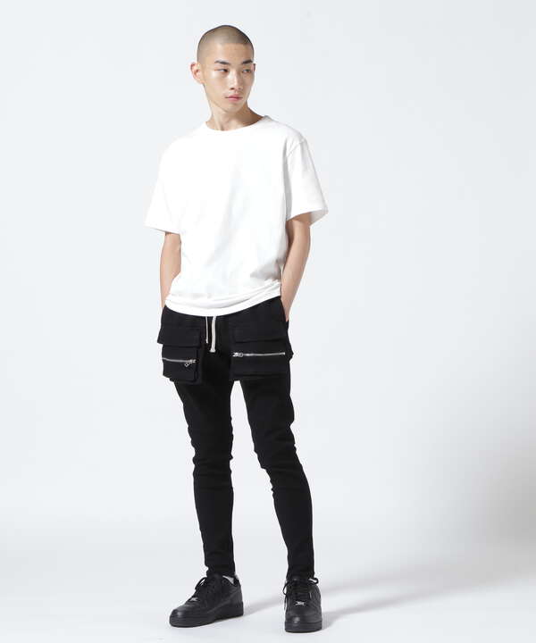 DankeSchon/ダンケシェーン/PREMIUM TC BLACK FLAP PANTS/フラップパンツ