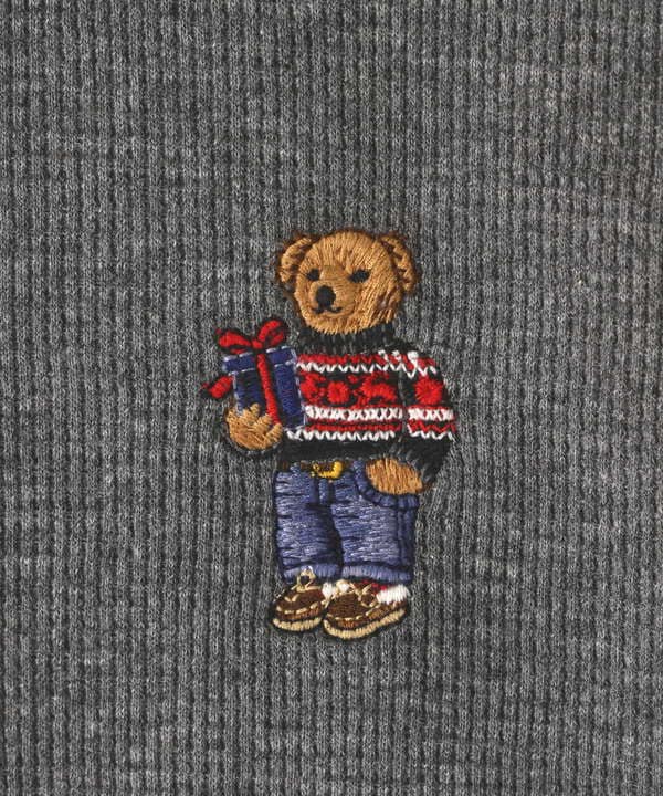 POLO RALPH LAUREN/ポロラルフローレン/Holiday Bear Waffle L/S C/Neck/クルーネックシャツ