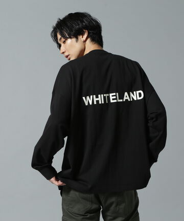 【WEB&DEPOT限定】WHITELAND/ホワイトランド/LOGO LST/ロゴロングスリーブT
